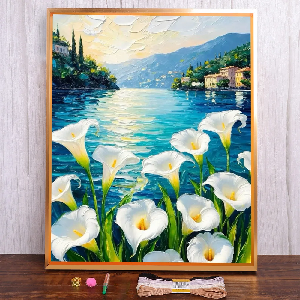 Flower Hoonlily Printed Canvas Cross-Stitch Set DIY Embroidery Craft Handmade Needlework Handicraft Stamped Counted For Adults
Flower Hoonlily Printed Canvas Cross-Stitch Set DIY Embroidery Craft Handmade Needlework Handicraft Stamped Counted For Adults