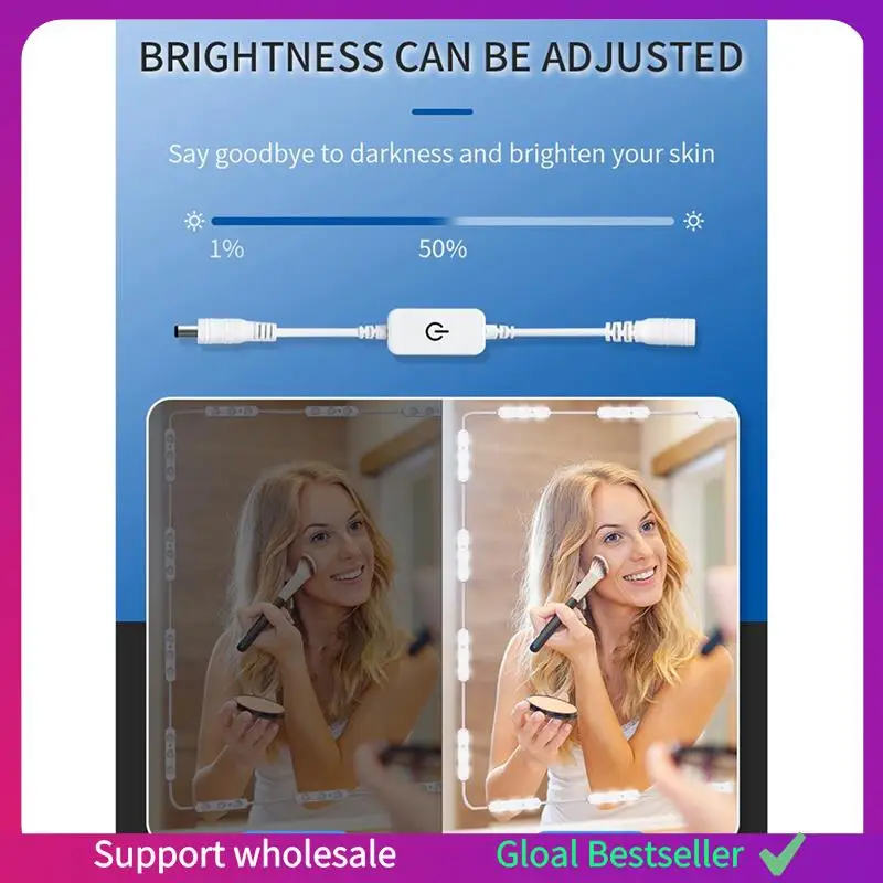 A38M LED Vanity Mirror Lights Dimmable Touch Control Lights Strip, Full Body Mirror & Bathroom Mirror Lighting
A38M LED Vanity Mirror Lights Dimmable Touch Control Lights Strip, Full Body Mirror & Bathroom Mirror Lighting