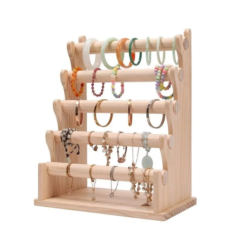 For Wood Jewelry Display Stand Insert Bracelets Rack Shelf Necklace Hair Band Storage Display Rack Women's Earring Jewelry Holde
For Wood Jewelry Display Stand Insert Bracelets Rack Shelf Necklace Hair Band Storage Display Rack Women's Earring Jewelry Holde