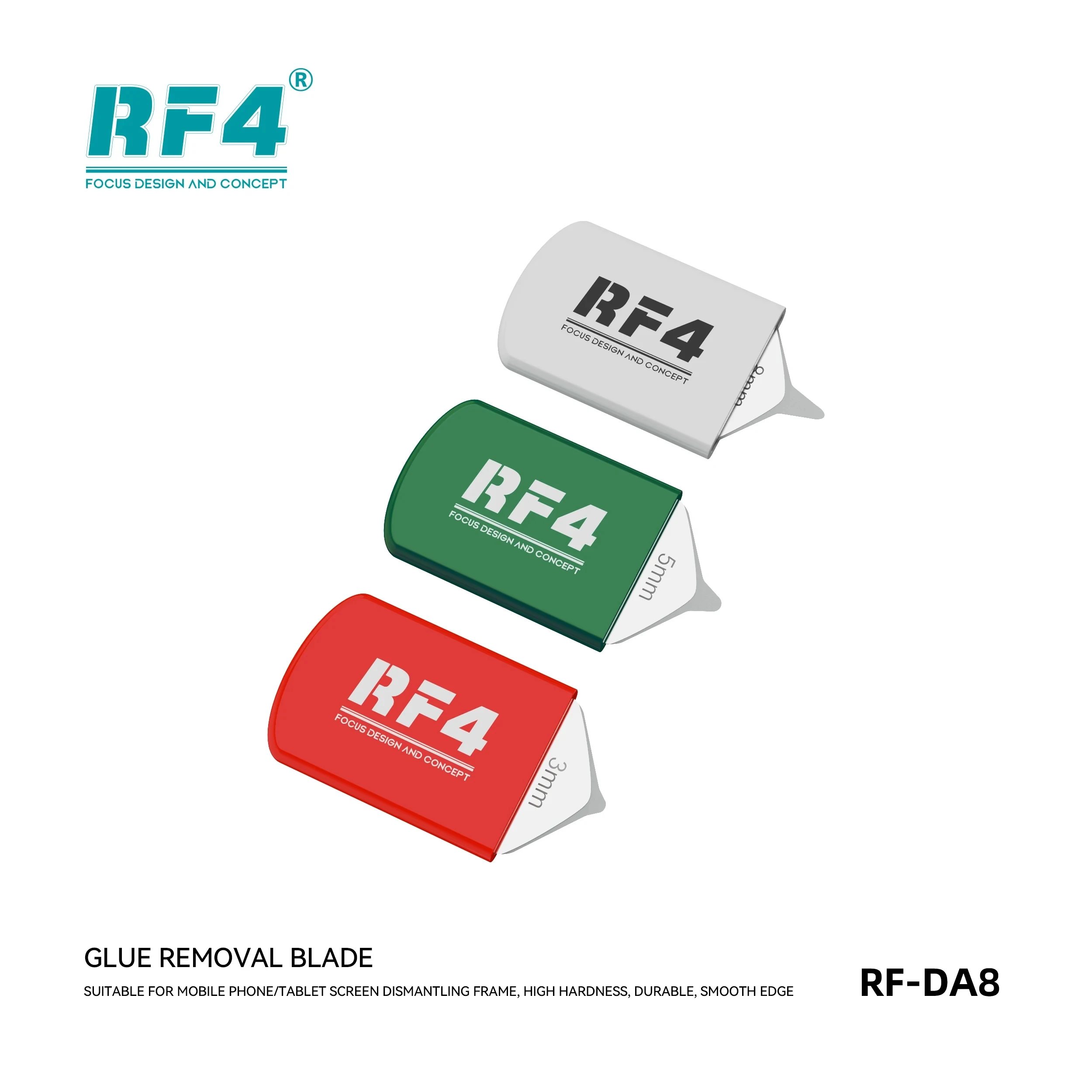 RF4 RF-DA8 RF-DA9 Ультратонкий набор лезвий для разборки телефона iPhone 16, открывающийся нож для ЖК-экрана, ремонтный комплект для удаления клея
RF4 RF-DA8 RF-DA9 Ультратонкий набор лезвий для разборки телефона iPhone 16, открывающийся нож для ЖК-экрана, ремонтный комплект для удаления клея