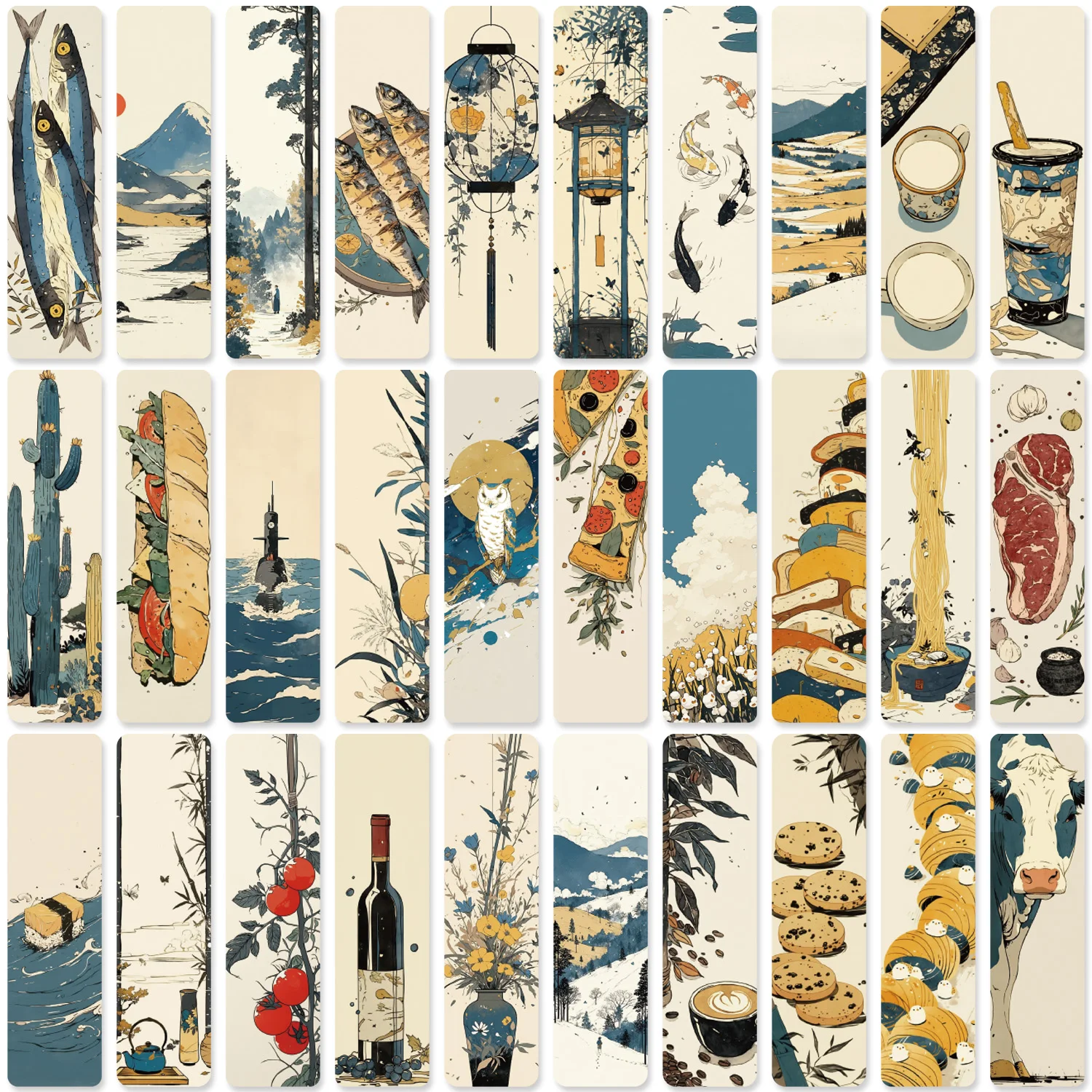 30 шт., винтажные японские классические акварельные рыбные бумажные закладки, набор для чтения страниц, красивый книжный маркер для мужчин и подростков
30 шт., винтажные японские классические акварельные рыбные бумажные закладки, набор для чтения страниц, красивый книжный маркер для мужчин и подростков