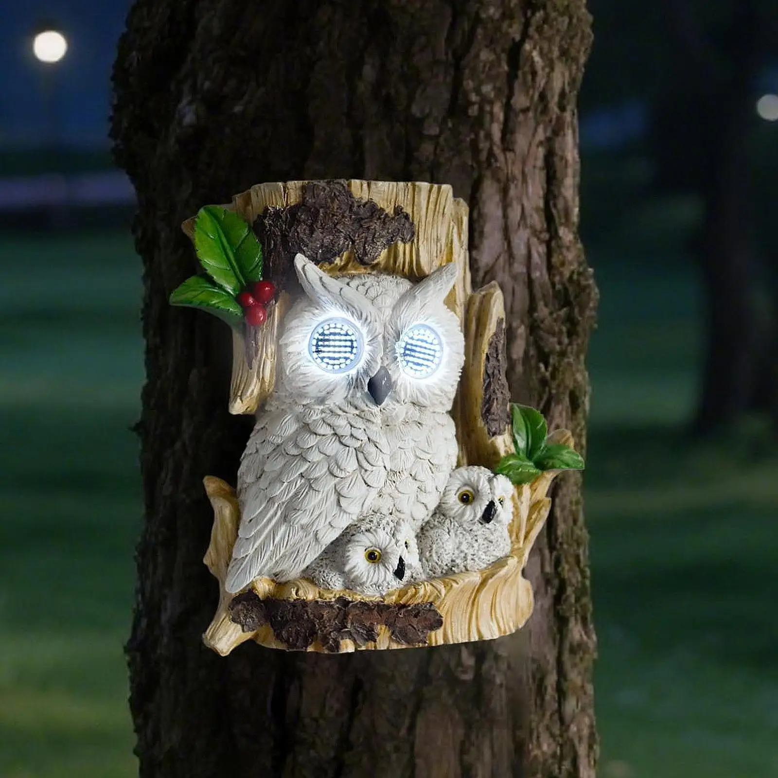 Garden Owl Solar Light Statue Durability Unique Funny Gift Animal Figurine with Realistic Eye Movement Resin Sculpture for Patio
Garden Owl Solar Light Statue Durability Unique Funny Gift Animal Figurine with Realistic Eye Movement Resin Sculpture for Patio