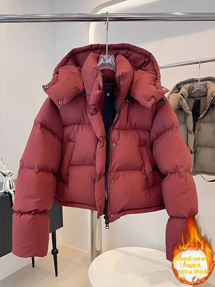 Корейская утепленная хлопковая куртка-пуховик для женщин: теплая, модная зимняя верхняя одежда для повседневной носки
Корейская утепленная хлопковая куртка-пуховик для женщин: теплая, модная зимняя верхняя одежда для повседневной носки