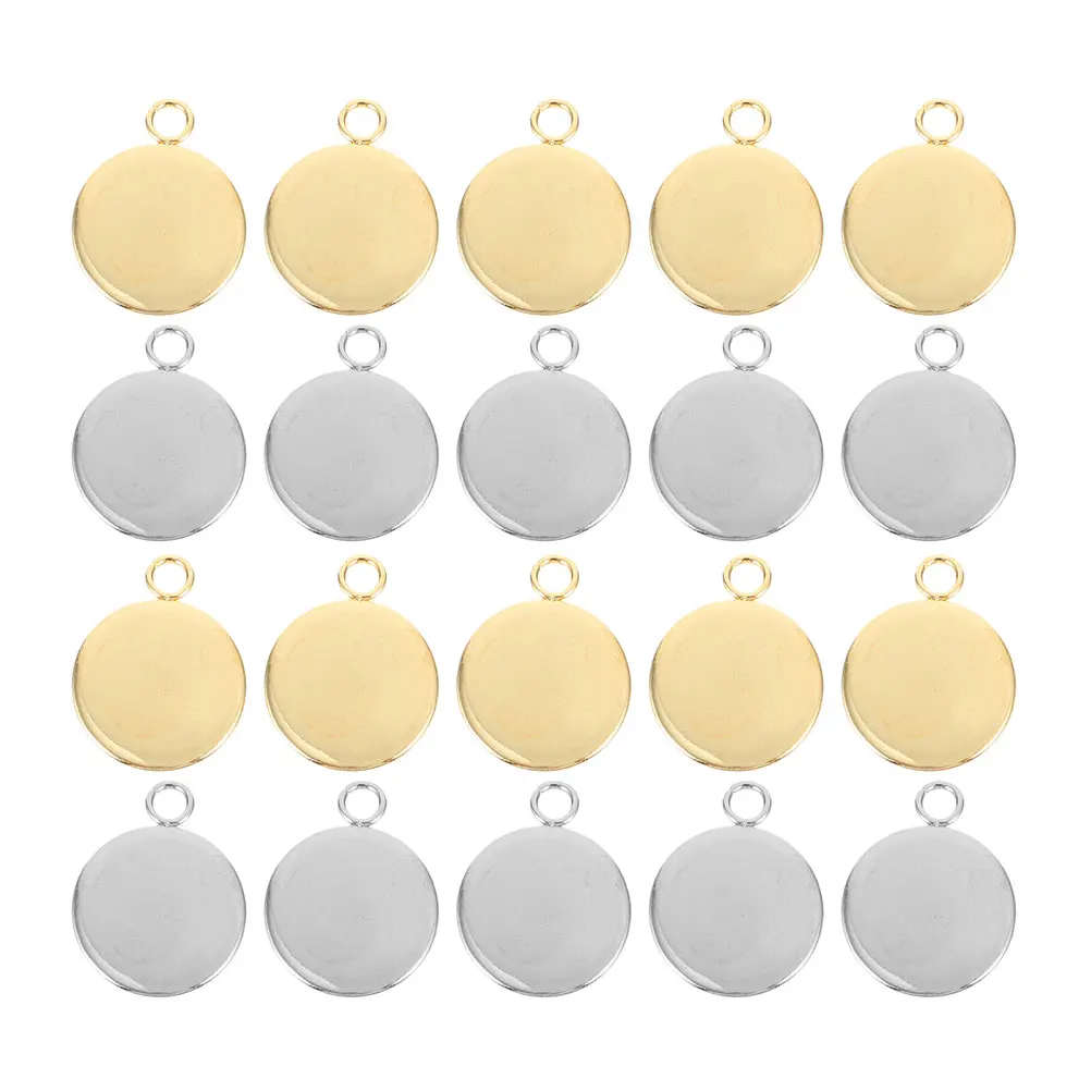 50pcs Pendant Metal Pendant Trays Trays Stainless Steel Bezels Jewelry Making Supplies Metal Charms DIY Accessories
50pcs Pendant Metal Pendant Trays Trays Stainless Steel Bezels Jewelry Making Supplies Metal Charms DIY Accessories