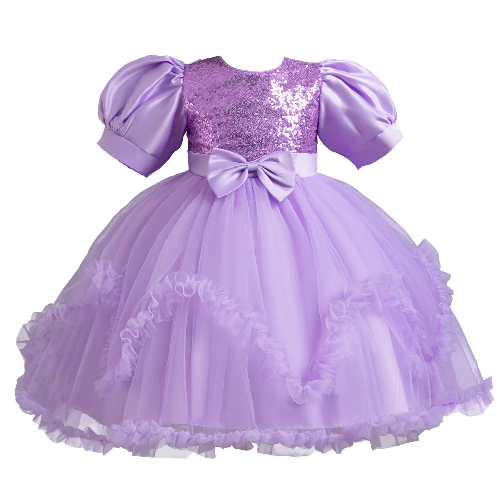 PUrple Bubble Sleeves Princess Dress for Girl, Sparkling Sequins, Children's Birthday Party Wear, 2 to 10 Years
PUrple Bubble Sleeves Princess Dress for Girl, Sparkling Sequins, Children's Birthday Party Wear, 2 to 10 Years