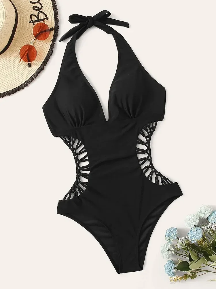 2025 Sexy Women's Cross One Piece Swimsuit Black Cut Out Swimwear Women Bathing Swimming Suit Female Beachwear Outdoor Bodysuit
2025 Sexy Women's Cross One Piece Swimsuit Black Cut Out Swimwear Women Bathing Swimming Suit Female Beachwear Outdoor Bodysuit
