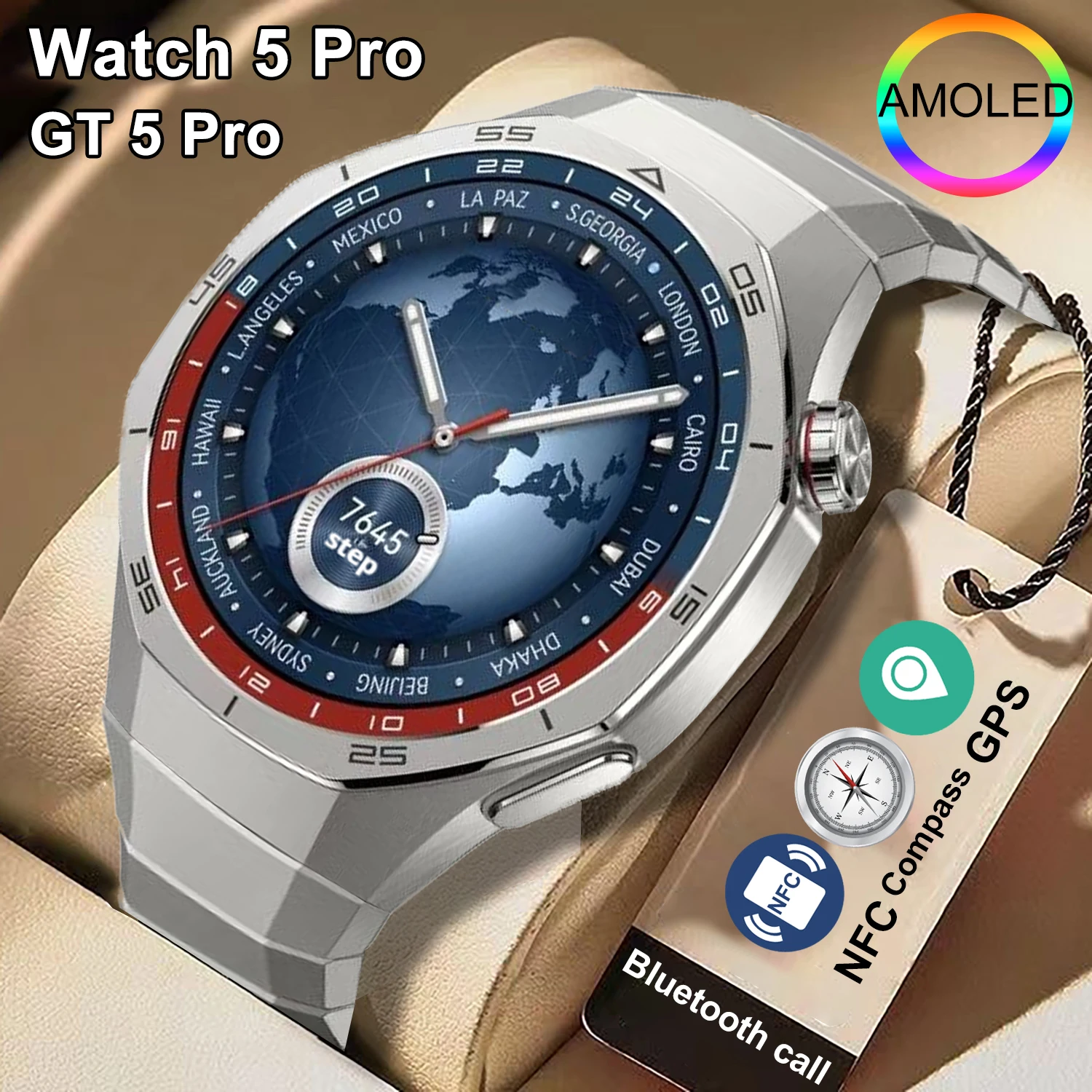 GT 5 Pro Smart Watch Men's Women 466*466 HD Big Screen Heart rate Bluetooth call Smartwatch GPS NFC Health Smartwatch 2025 New
GT 5 Pro Smart Watch Men's Women 466*466 HD Big Screen Heart rate Bluetooth call Smartwatch GPS NFC Health Smartwatch 2025 New