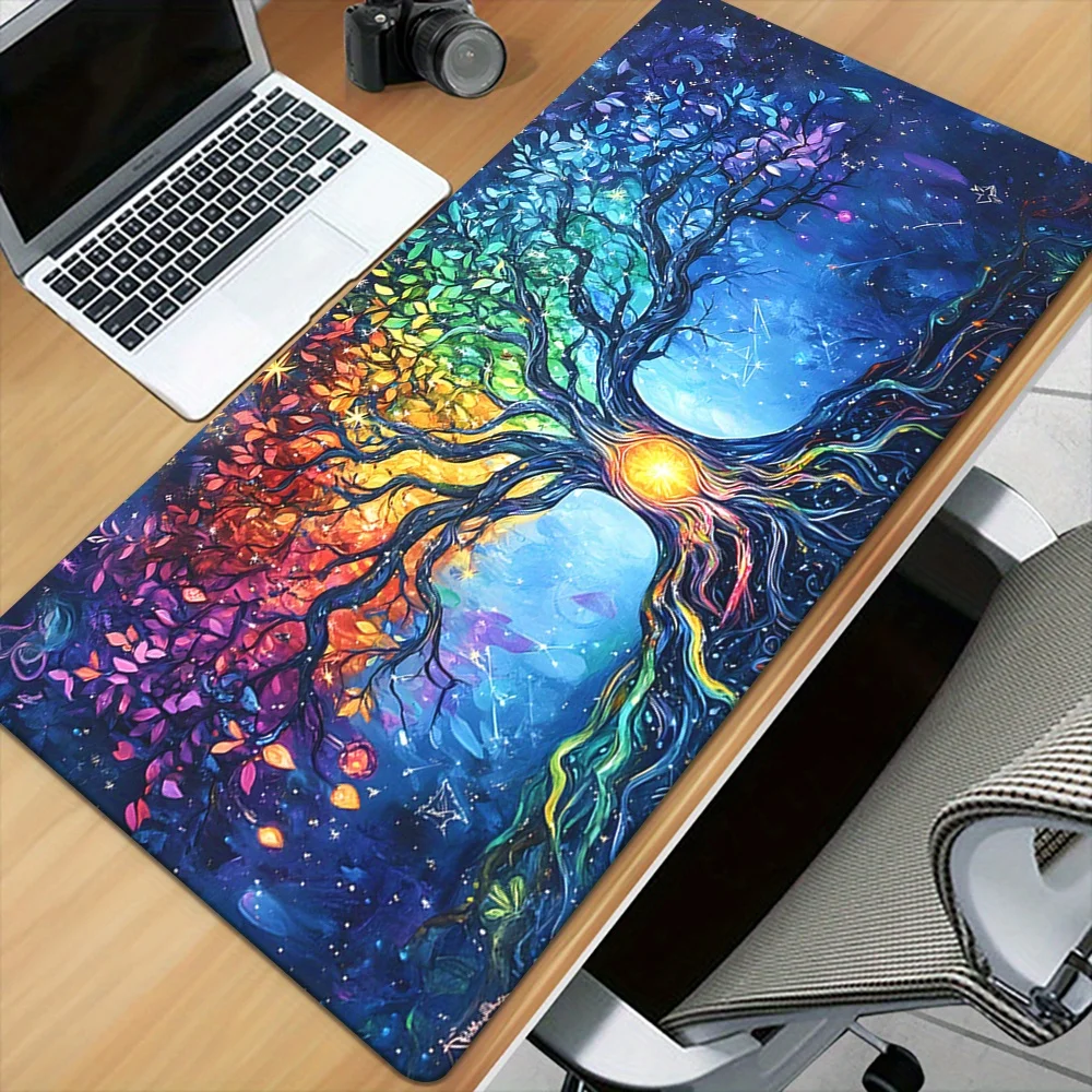 1pc Tree of Life Large Mouse Pad Non-Slip Rubber Durable Desk Mat for Gaming Office and Laptop Extended Pad Keyboard Mousepad
1pc Tree of Life Large Mouse Pad Non-Slip Rubber Durable Desk Mat for Gaming Office and Laptop Extended Pad Keyboard Mousepad