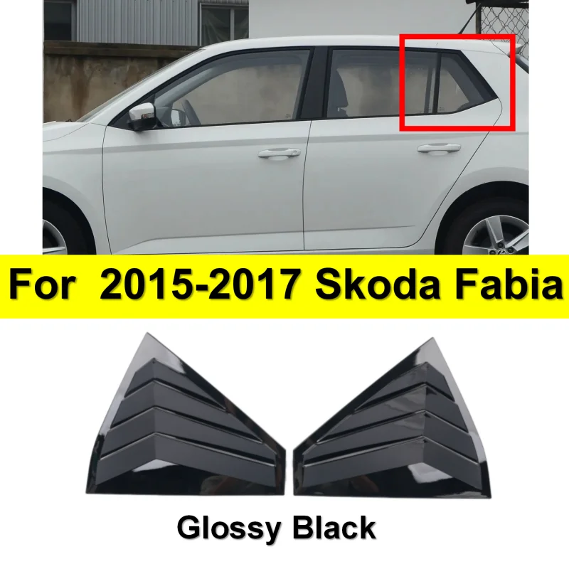 Car rear shutter window side shutter cover trim sticker, ABS, carbon fiber, black accessories, For Skoda Fabia, 2015-2017
Car rear shutter window side shutter cover trim sticker, ABS, carbon fiber, black accessories, For Skoda Fabia, 2015-2017