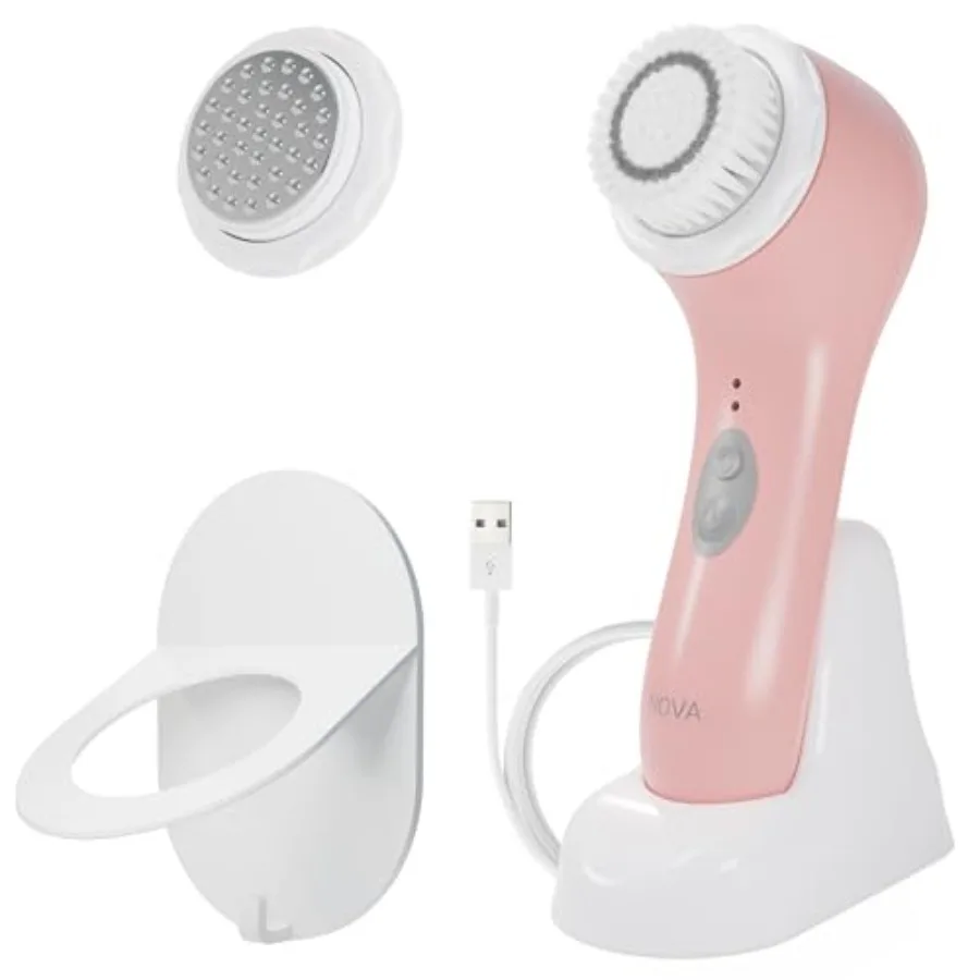 NOVA - Sonic Cleansing Brush with Bristles and Infusion System Anti-Aging Facial Exfoliating, Waterproof, and USB Rechargeable
NOVA - Sonic Cleansing Brush with Bristles and Infusion System Anti-Aging Facial Exfoliating, Waterproof, and USB Rechargeable
