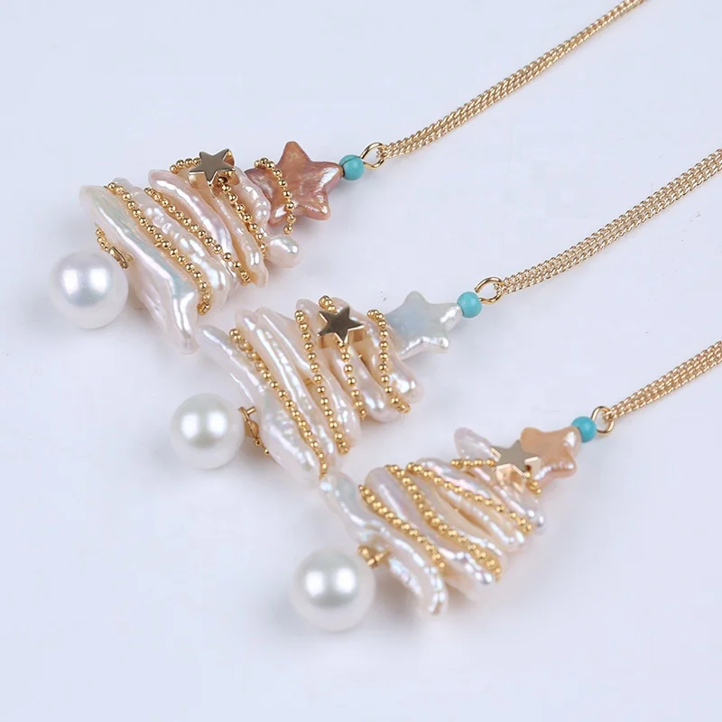 Wholesale fashion jewelry real natural freshwater star biwa round pearls necklace Christmas gift
Wholesale fashion jewelry real natural freshwater star biwa round pearls necklace Christmas gift