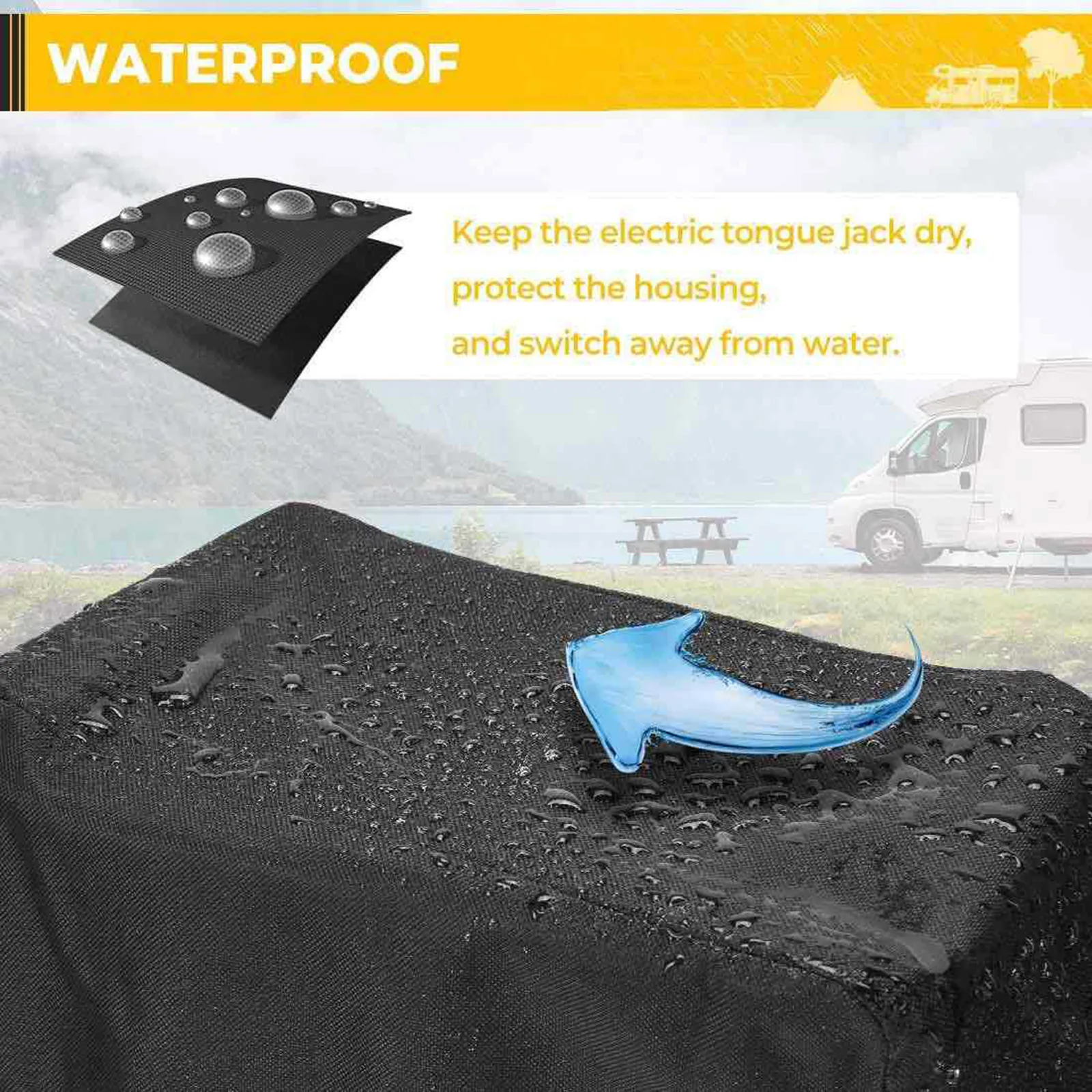 Oxford Cloth Electric Tongue Cover Waterproof Camper RV Accessories
Oxford Cloth Electric Tongue Cover Waterproof Camper RV Accessories
