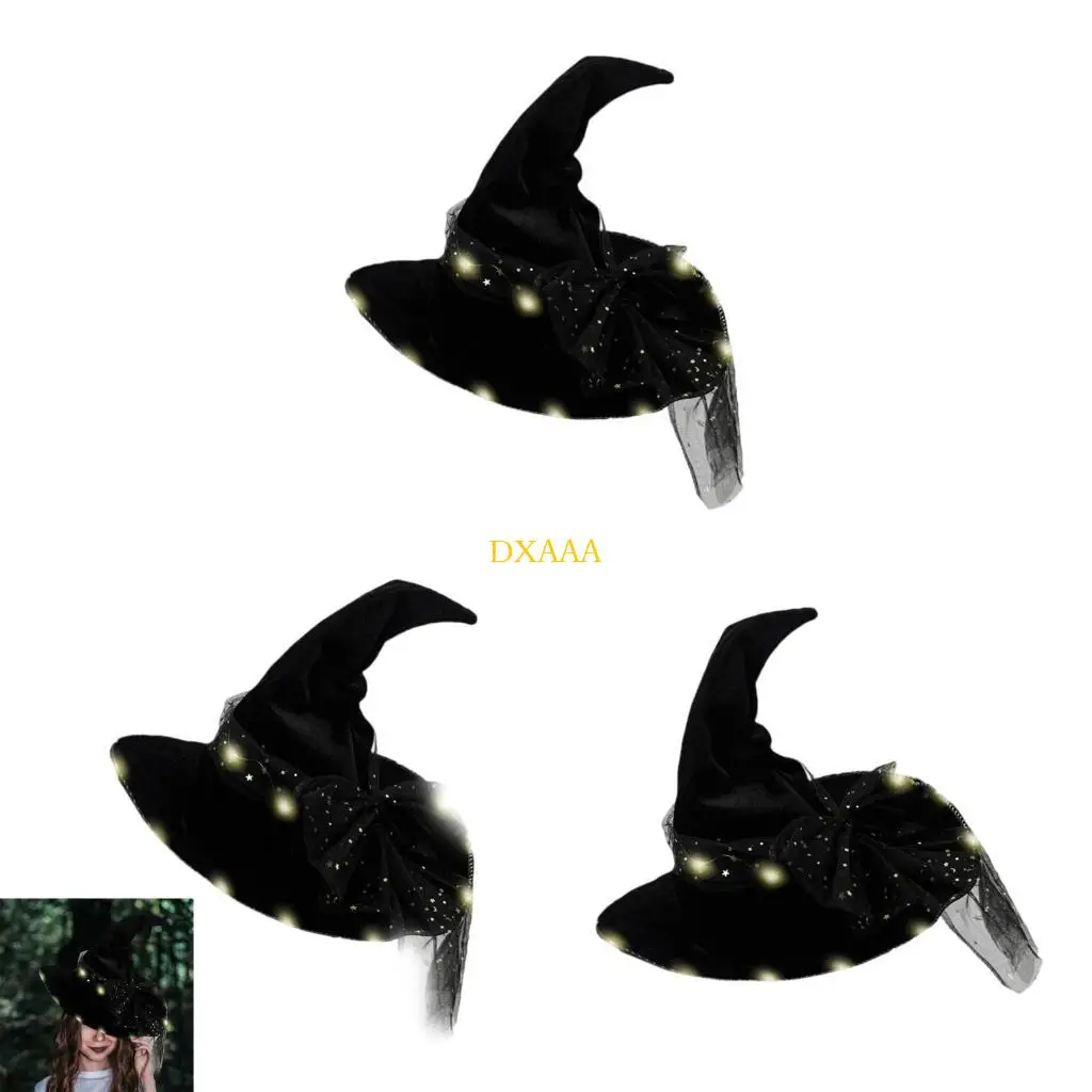 DXAA Halloween Wizard Hat Light Up Witch Hat Witch Caps Wizard Costume Accessories for Masquerades Party Decor Cosplay Props
DXAA Halloween Wizard Hat Light Up Witch Hat Witch Caps Wizard Costume Accessories for Masquerades Party Decor Cosplay Props