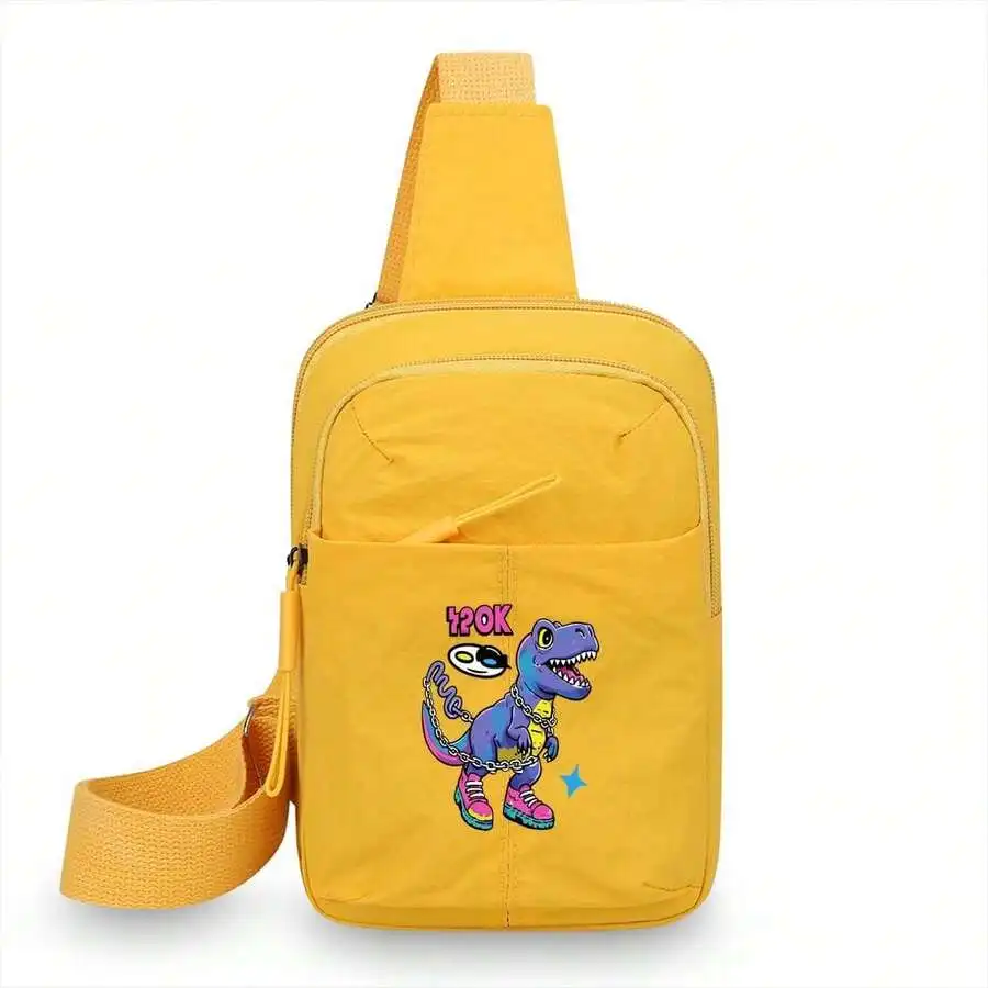 Yellow Crossbody Chest Bag With Cartoon Dinosaur Print For Women
Yellow Crossbody Chest Bag With Cartoon Dinosaur Print For Women