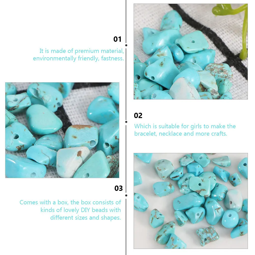 0.04kg Turquoise Beads Irregular Shaped Drilled Loose DIY Chips for Girls Crafts Creativity Handeye Coordination
0.04kg Turquoise Beads Irregular Shaped Drilled Loose DIY Chips for Girls Crafts Creativity Handeye Coordination