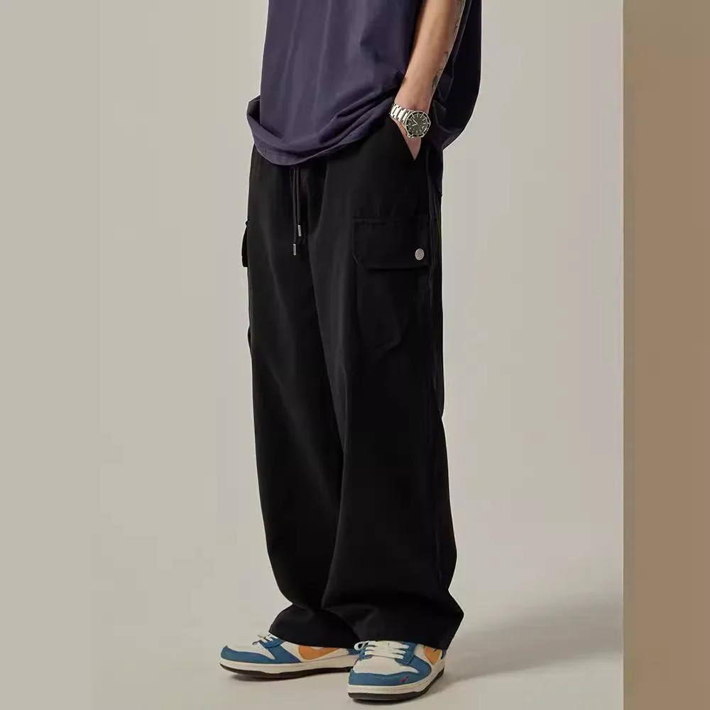 Trendy retro Korean workwear pants for men in spring and autumn, trendy American style loose straight leg wide leg casual pants
Trendy retro Korean workwear pants for men in spring and autumn, trendy American style loose straight leg wide leg casual pants
