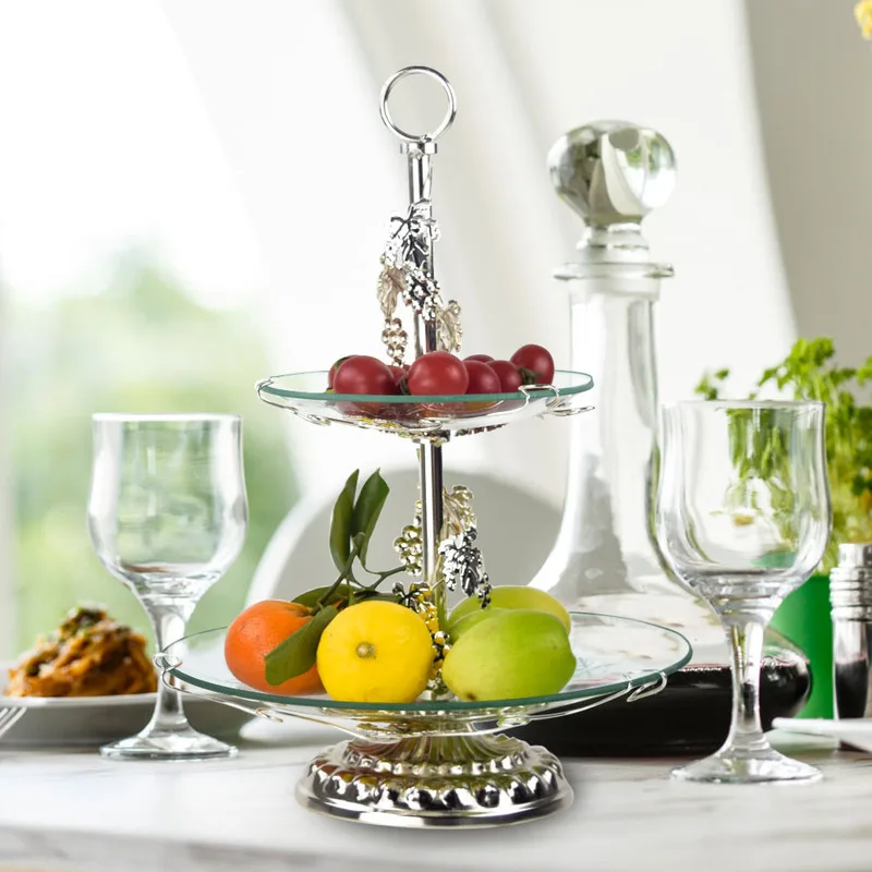 2-layer Glass Trays Rack Cake Dessert Display Wedding Event Party Display Tray Circular Dinner Cake Stand
2-layer Glass Trays Rack Cake Dessert Display Wedding Event Party Display Tray Circular Dinner Cake Stand