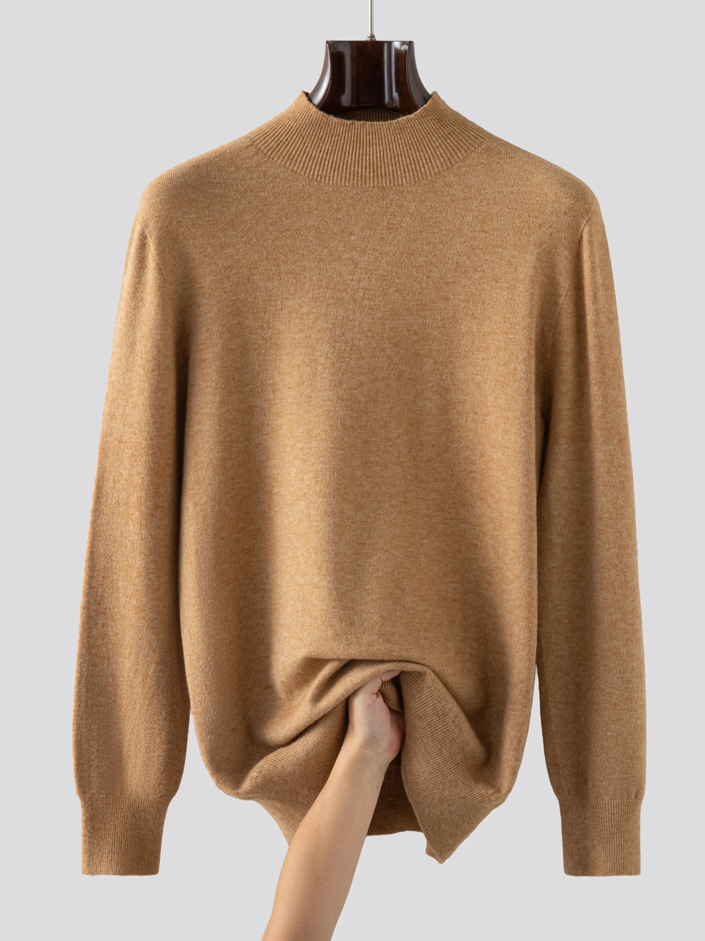 Faionable Men's Color f High Collar Long Sve Knitted Base irt Versatile Autumn Winter New Arrival Soft Loose Fit
Faionable Men's Color f High Collar Long Sve Knitted Base irt Versatile Autumn Winter New Arrival Soft Loose Fit