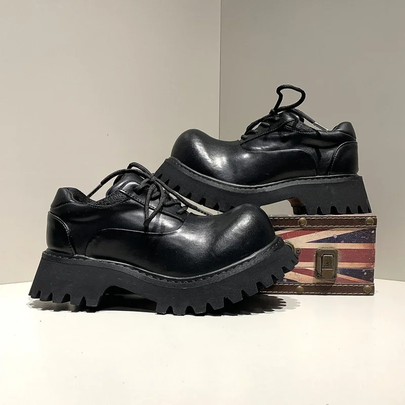 British Fashiona Couple High-end Derby Shoes for Men's Genuine Leather Comfortable Casual Thick Platform Height Increasing Shoes
British Fashiona Couple High-end Derby Shoes for Men's Genuine Leather Comfortable Casual Thick Platform Height Increasing Shoes