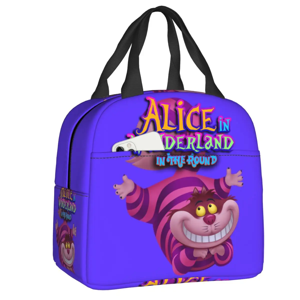 Custom Alice In Wonderland Insulated Lunch Bag for Women Waterproof Cheshire Cat Thermal Cooler Bento Box Kids School Children
Custom Alice In Wonderland Insulated Lunch Bag for Women Waterproof Cheshire Cat Thermal Cooler Bento Box Kids School Children