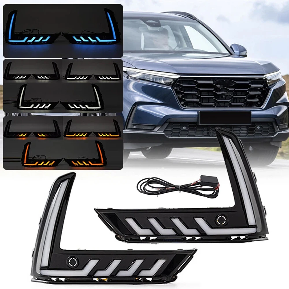 1Pair High Quality Car LED DRL Daytime Running Light Fog Lamp Turn Signal For Honda CR-V/CRV 2023 2024 Auto Parts
1Pair High Quality Car LED DRL Daytime Running Light Fog Lamp Turn Signal For Honda CR-V/CRV 2023 2024 Auto Parts