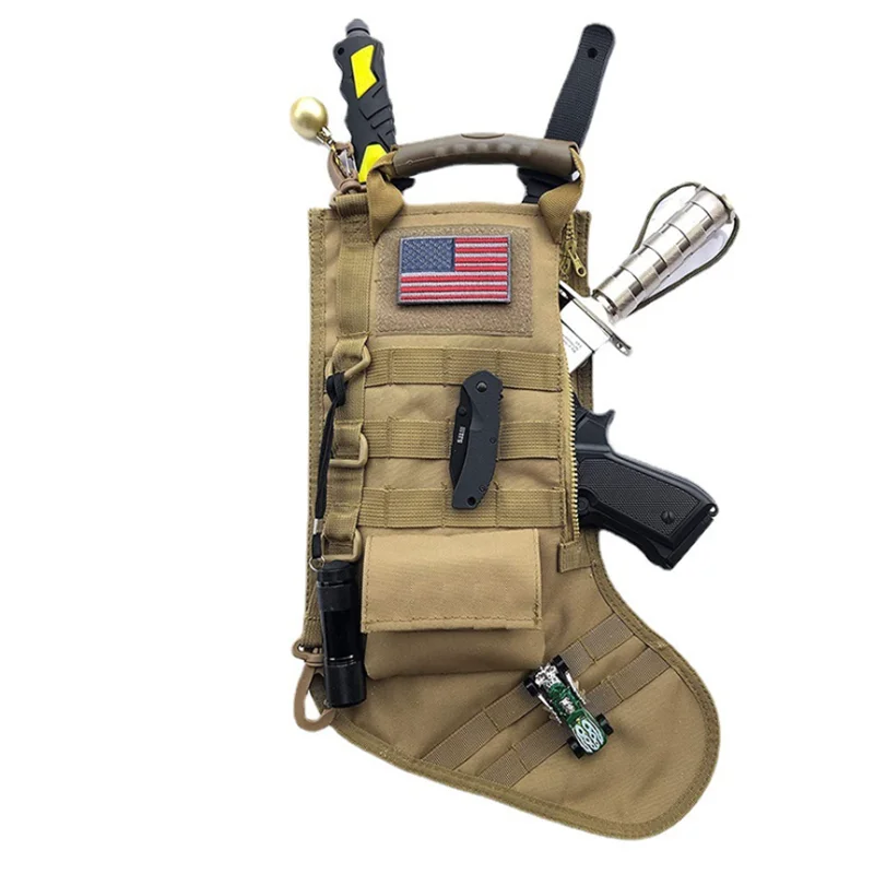Тактическая сумка для рождественских носков MOLLE, сумка для хранения инструментов EDC, подвеска для рождественских носков, многофункциональная сумка для хранения аксессуаров
Тактическая сумка для рождественских носков MOLLE, сумка для хранения инструментов EDC, подвеска для рождественских носков, многофункциональная сумка для хранения аксессуаров
