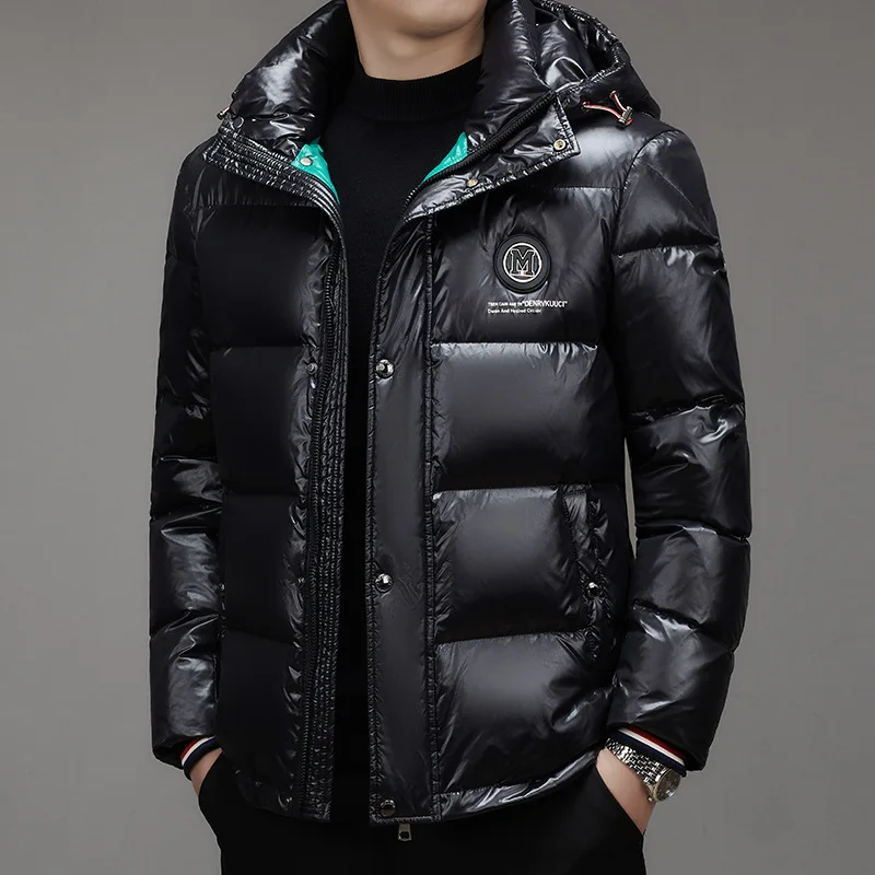 Trendy Winter Thickened Down Jacket Men's Black and White Waterproof Business Casual Hood
Trendy Winter Thickened Down Jacket Men's Black and White Waterproof Business Casual Hood