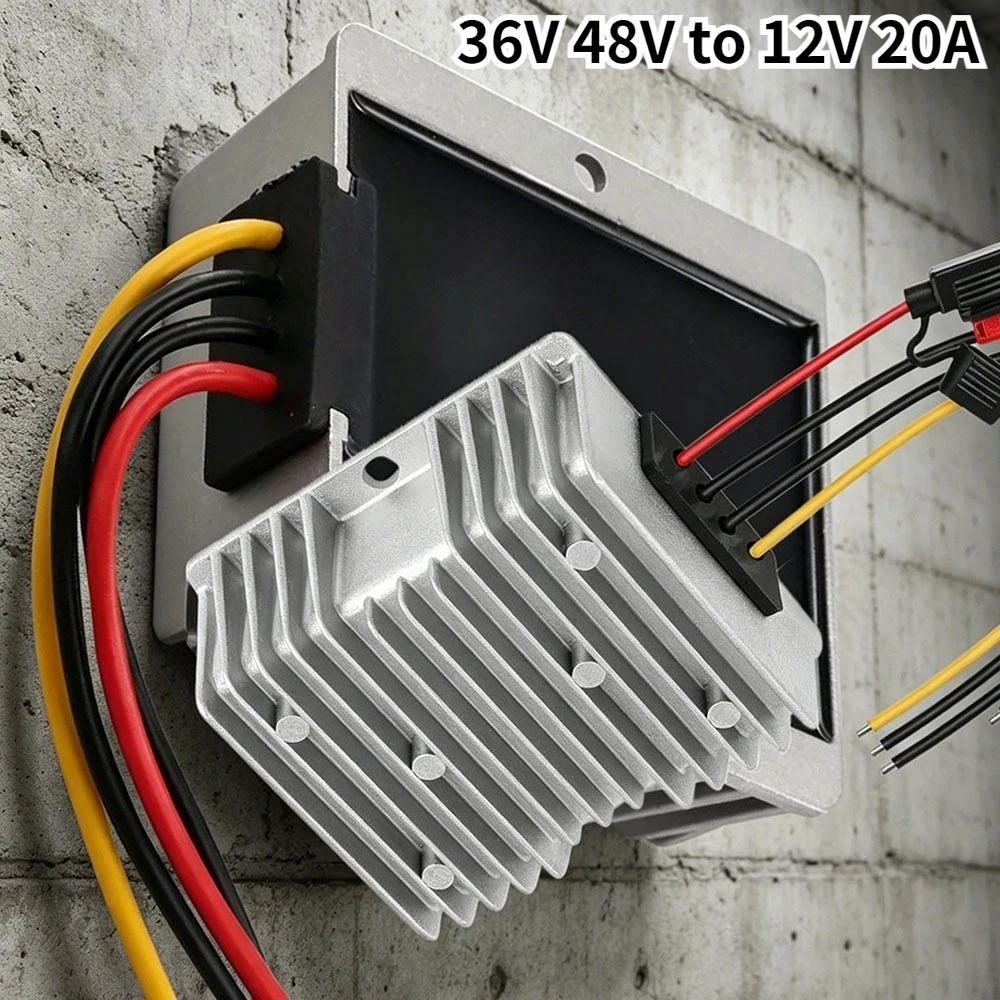 DC-DC 36V 48V to 12V 20A Step Down Converter Golf Cart Voltage Regulator Reducer Transformer Waterproof For Golf Cart with Fuse
DC-DC 36V 48V to 12V 20A Step Down Converter Golf Cart Voltage Regulator Reducer Transformer Waterproof For Golf Cart with Fuse
