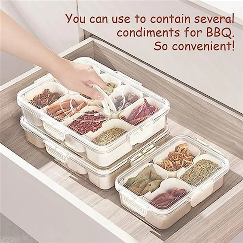 F-T 1 PCS Snackle Box Charcuterie Container With Lid And Handle Portable Snack Platter Organizer
F-T 1 PCS Snackle Box Charcuterie Container With Lid And Handle Portable Snack Platter Organizer