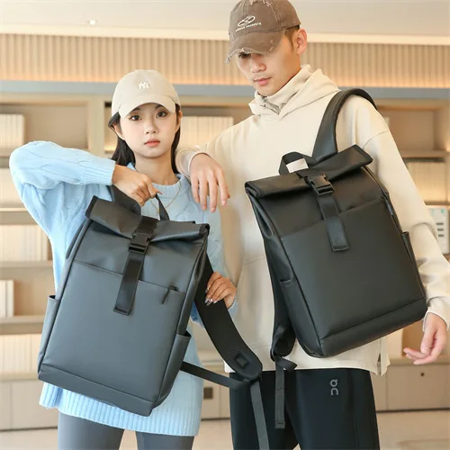 Large Capacity 15.6-Inch Business Computer Bag with Roll Mouth and Roll Cover Function Simple and Versatile Backpack
Large Capacity 15.6-Inch Business Computer Bag with Roll Mouth and Roll Cover Function Simple and Versatile Backpack