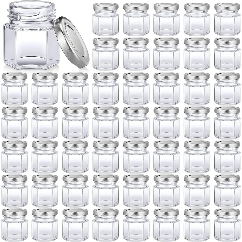 100 Pack 1.5oz Mini Hexagon Glass Jars Bulk or Wedding Small ey Jars with Lids or Spice Canning Mason Gits Candy ey Wedding Part
100 Pack 1.5oz Mini Hexagon Glass Jars Bulk or Wedding Small ey Jars with Lids or Spice Canning Mason Gits Candy ey Wedding Part