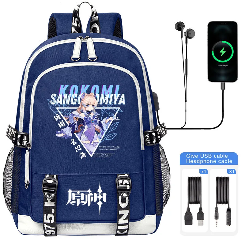 Genshin Impact Child Backpack Fashion Schoolbag for elementary school students Kids Students Schoolbag Boy USB Canvas Backpack
Genshin Impact Child Backpack Fashion Schoolbag for elementary school students Kids Students Schoolbag Boy USB Canvas Backpack