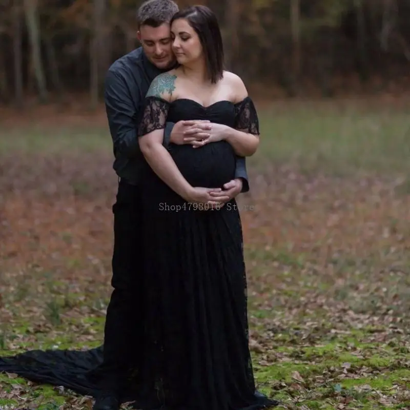 Stretch Pregnancy Dress Feature Train and Lace Accent for Photoshoots Elegant
Stretch Pregnancy Dress Feature Train and Lace Accent for Photoshoots Elegant