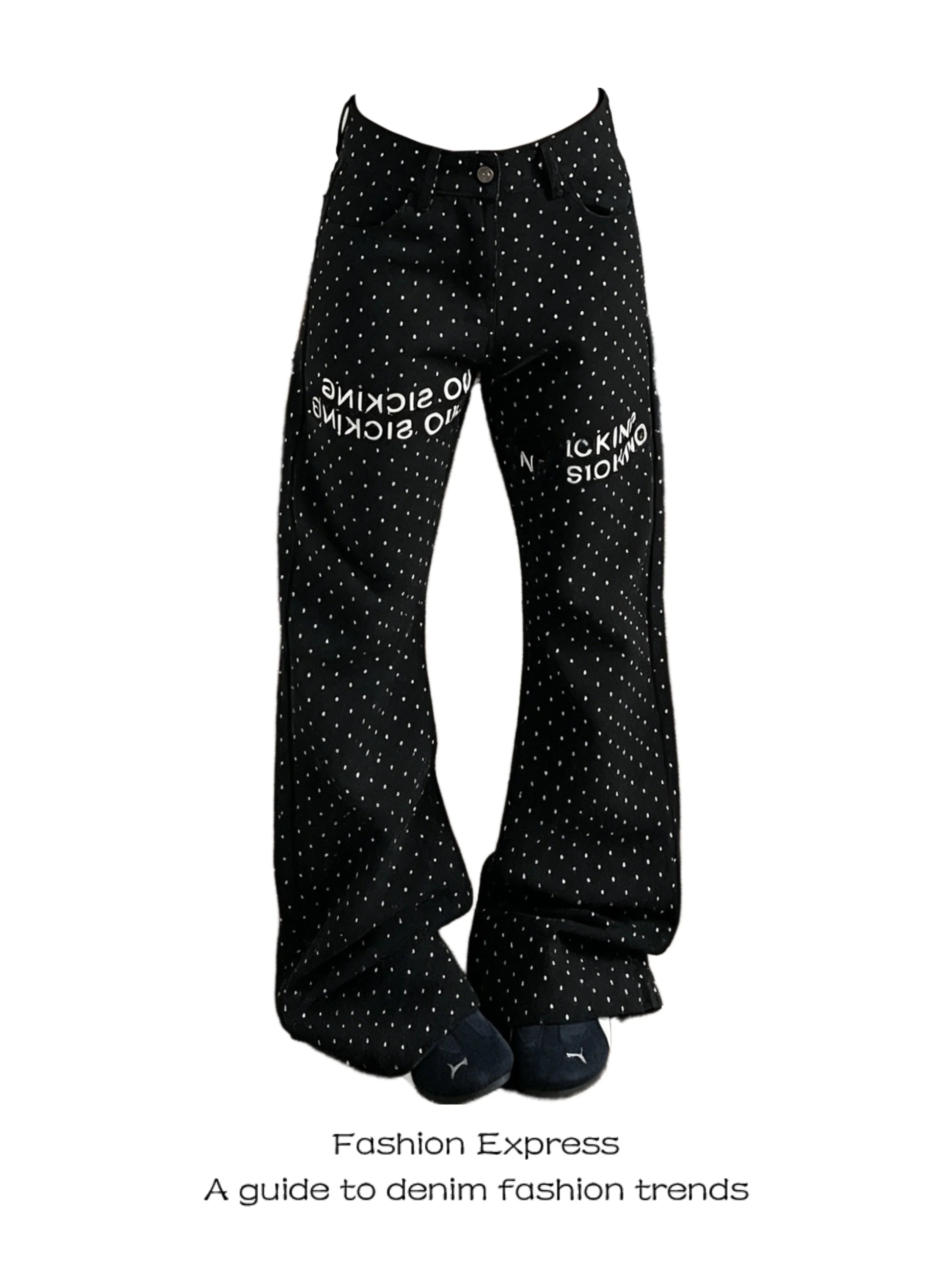 Retro American Denim Jeans Women's Summer 2026 Polka Dot Asymmetrical Color Block Slim Fit High Waist Workwear Long Trousers
Retro American Denim Jeans Women's Summer 2026 Polka Dot Asymmetrical Color Block Slim Fit High Waist Workwear Long Trousers