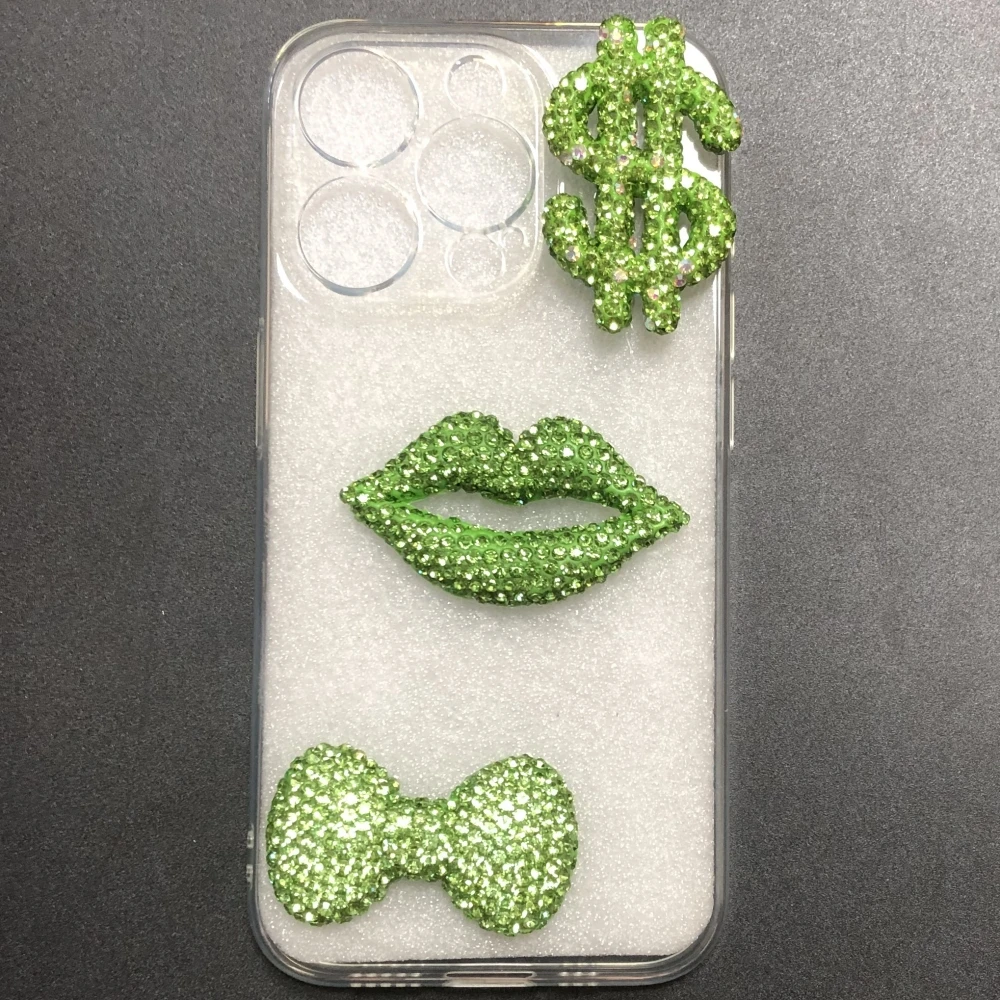 2Pcs Luxury Cute Bling Full Rhinestone Green Dollar Sign Hollow Out Lips Bow Charms Junk Phone Case Scrapbooking Mirror Decor
2Pcs Luxury Cute Bling Full Rhinestone Green Dollar Sign Hollow Out Lips Bow Charms Junk Phone Case Scrapbooking Mirror Decor
