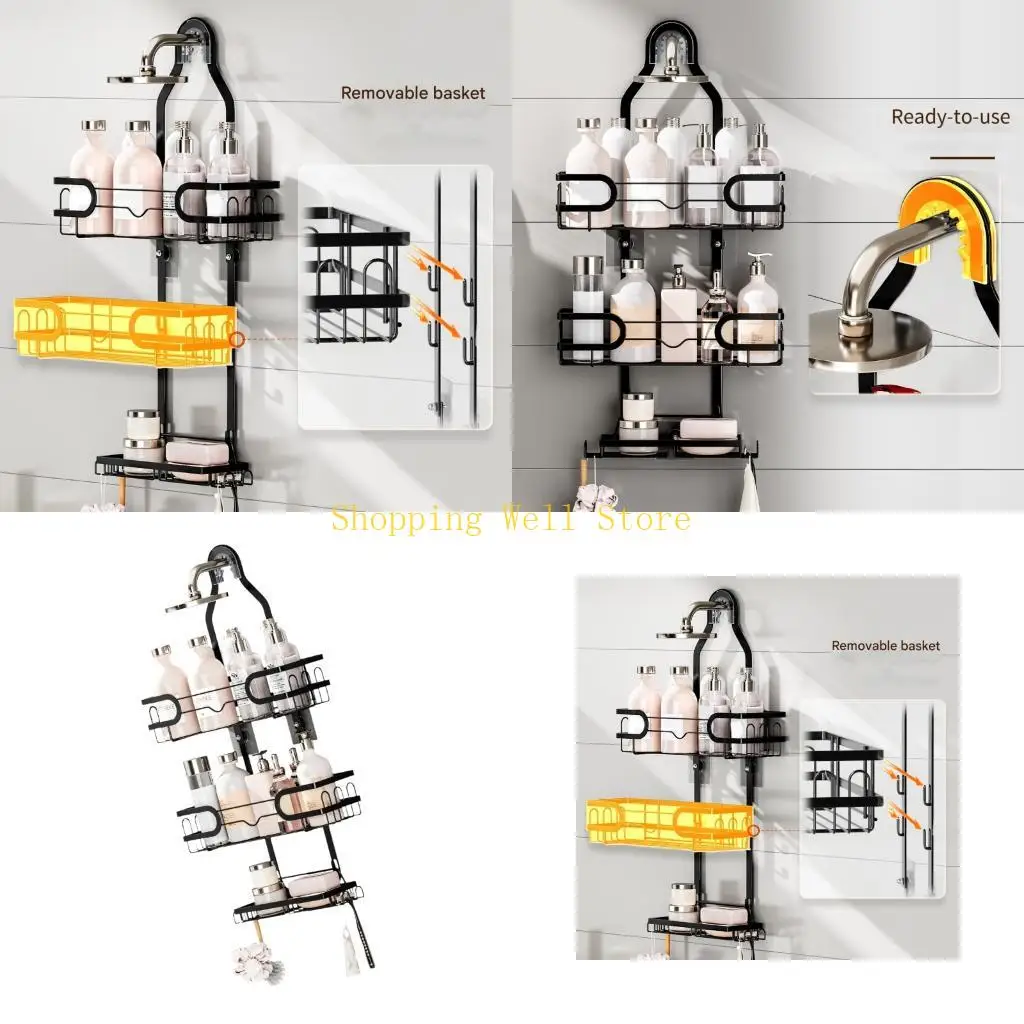KX4B Practical Bathroom Hanging Shelf Including Secure Rubber Pads And Reinforced Build For Wet Conditions
KX4B Practical Bathroom Hanging Shelf Including Secure Rubber Pads And Reinforced Build For Wet Conditions