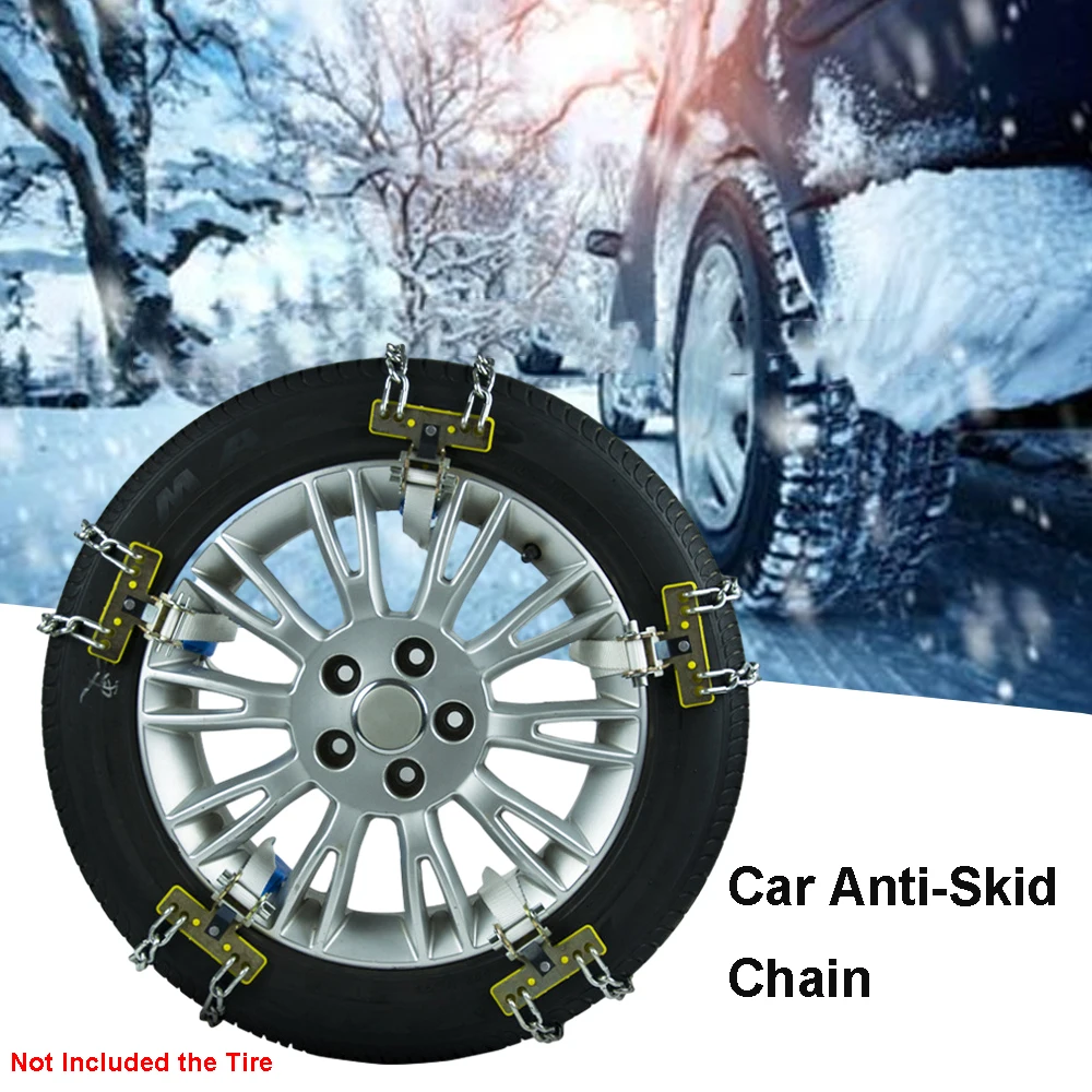 10pcs Car Anti-Skid Chains Snow Chains Suitable for tire widths between 205-225mm(8.1-8.9inches) Car Anti-Skid Chains
10pcs Car Anti-Skid Chains Snow Chains Suitable for tire widths between 205-225mm(8.1-8.9inches) Car Anti-Skid Chains