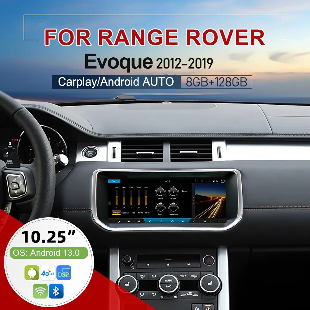 10.25" Android Dual System Car Radio For Range Rover Evoque L538 HD Multimedia Player Carplay screen DSP audio GPS Navigation
10.25" Android Dual System Car Radio For Range Rover Evoque L538 HD Multimedia Player Carplay screen DSP audio GPS Navigation