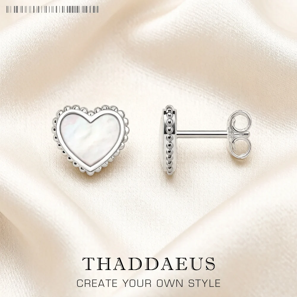 Shell Heart Ear Studs Earrings EuropeHandcrafte Jewelry For Women New Rpmantic Gift Real 925 Sterling Silver
Shell Heart Ear Studs Earrings EuropeHandcrafte Jewelry For Women New Rpmantic Gift Real 925 Sterling Silver