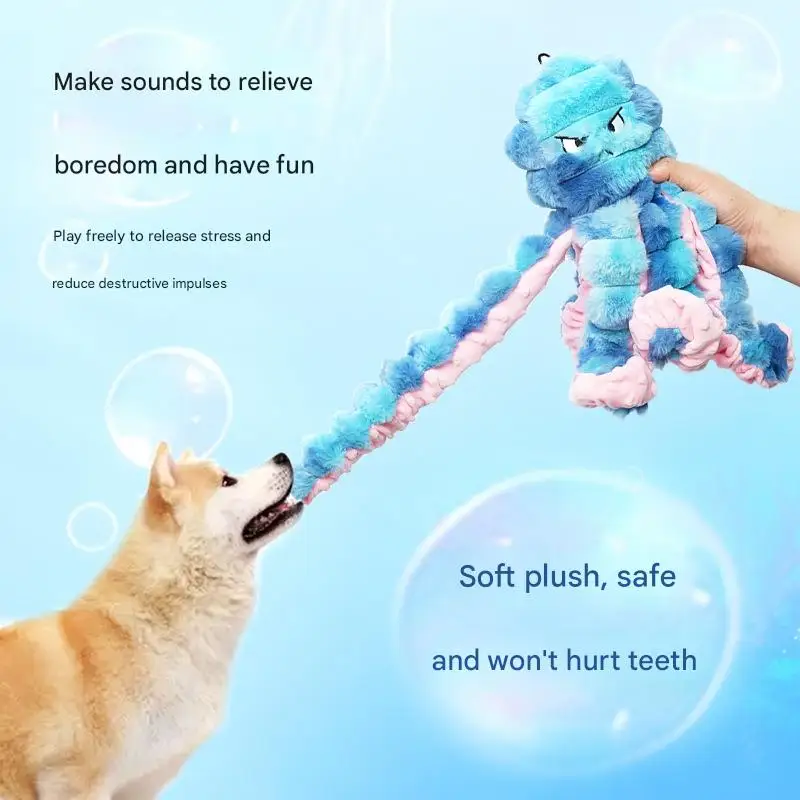 Squeaky Crinkle Octopus Dog Toy Interactive Bite-Resistant Plush for Large Small Dogs Stress Relief
Squeaky Crinkle Octopus Dog Toy Interactive Bite-Resistant Plush for Large Small Dogs Stress Relief