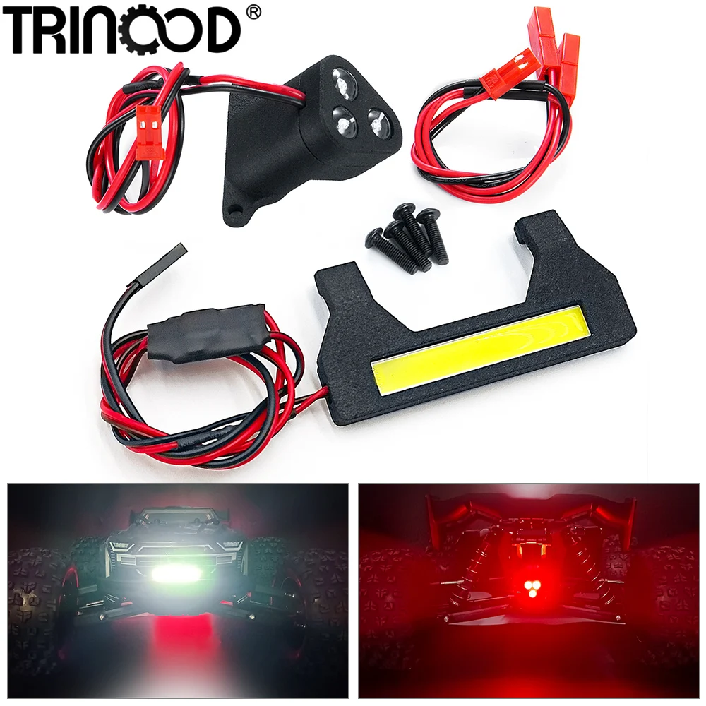TRINOOD Front and Rear LED Light Headlights Taillights Kit Spotlight for TALION 6S BLX 1/8 Buggy Remote Control Car Parts
TRINOOD Front and Rear LED Light Headlights Taillights Kit Spotlight for TALION 6S BLX 1/8 Buggy Remote Control Car Parts