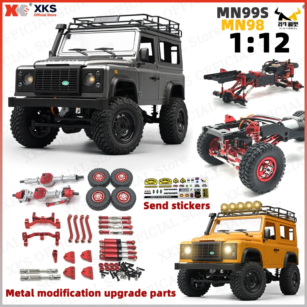XKS Mangniu 1/12 MN99S MN98 Scale 4WD RC Rock Crawler 2.4G Remote Control Car Metal upgrade accessories Kids Adults Toy Truck
XKS Mangniu 1/12 MN99S MN98 Scale 4WD RC Rock Crawler 2.4G Remote Control Car Metal upgrade accessories Kids Adults Toy Truck