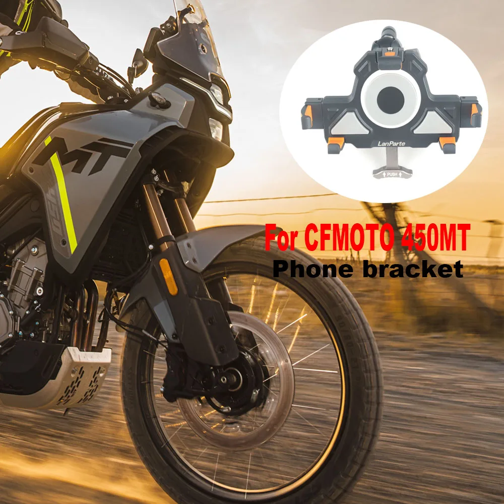 New 450MT Navigation Bracket For CFMOTO 450 MT MT450 MT 450 2024 Motorcycle Accessories GPS Phone Holder Stand Bracket
New 450MT Navigation Bracket For CFMOTO 450 MT MT450 MT 450 2024 Motorcycle Accessories GPS Phone Holder Stand Bracket