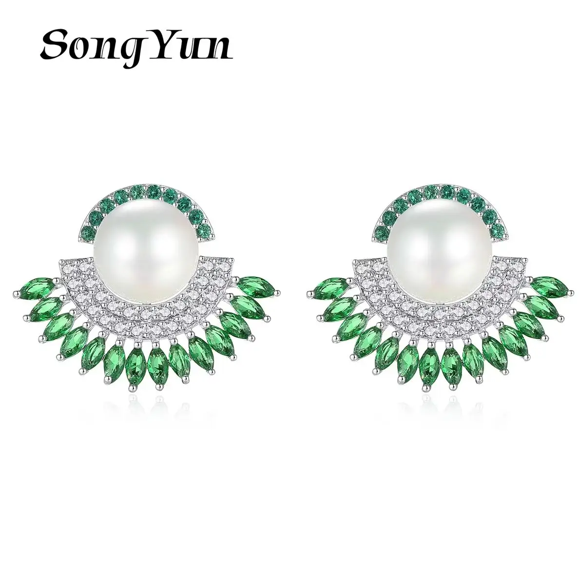SYYG Jewelry MHT Quality Brass Stud Earrings Dangle CZ 7A Zircon Gold Plated Bridal Jewelry Women Earring Jewelry
SYYG Jewelry MHT Quality Brass Stud Earrings Dangle CZ 7A Zircon Gold Plated Bridal Jewelry Women Earring Jewelry