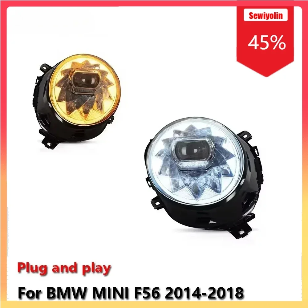 Автомобильные светодиодные фары, детали для BMW MINI F56 2014-2018, авто противотуманные фары DRL, стоп-сигнал, указатель поворота, Plug and Play
Автомобильные светодиодные фары, детали для BMW MINI F56 2014-2018, авто противотуманные фары DRL, стоп-сигнал, указатель поворота, Plug and Play