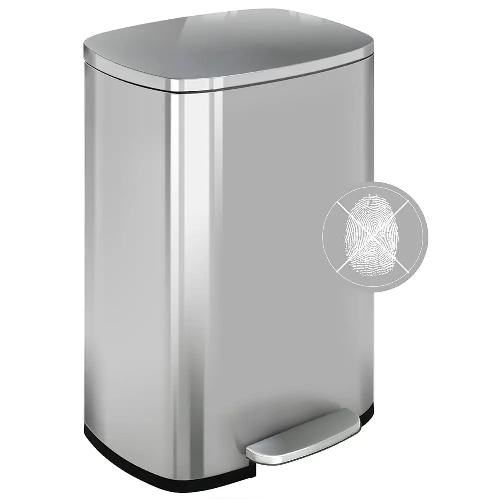 Trash Can, Garbage Can 13 Gallon/ 50L Stainl Steel Metal Bathroom Step Waste Bin For Home And Kitchen Waste And
Trash Can, Garbage Can 13 Gallon/ 50L Stainl Steel Metal Bathroom Step Waste Bin For Home And Kitchen Waste And