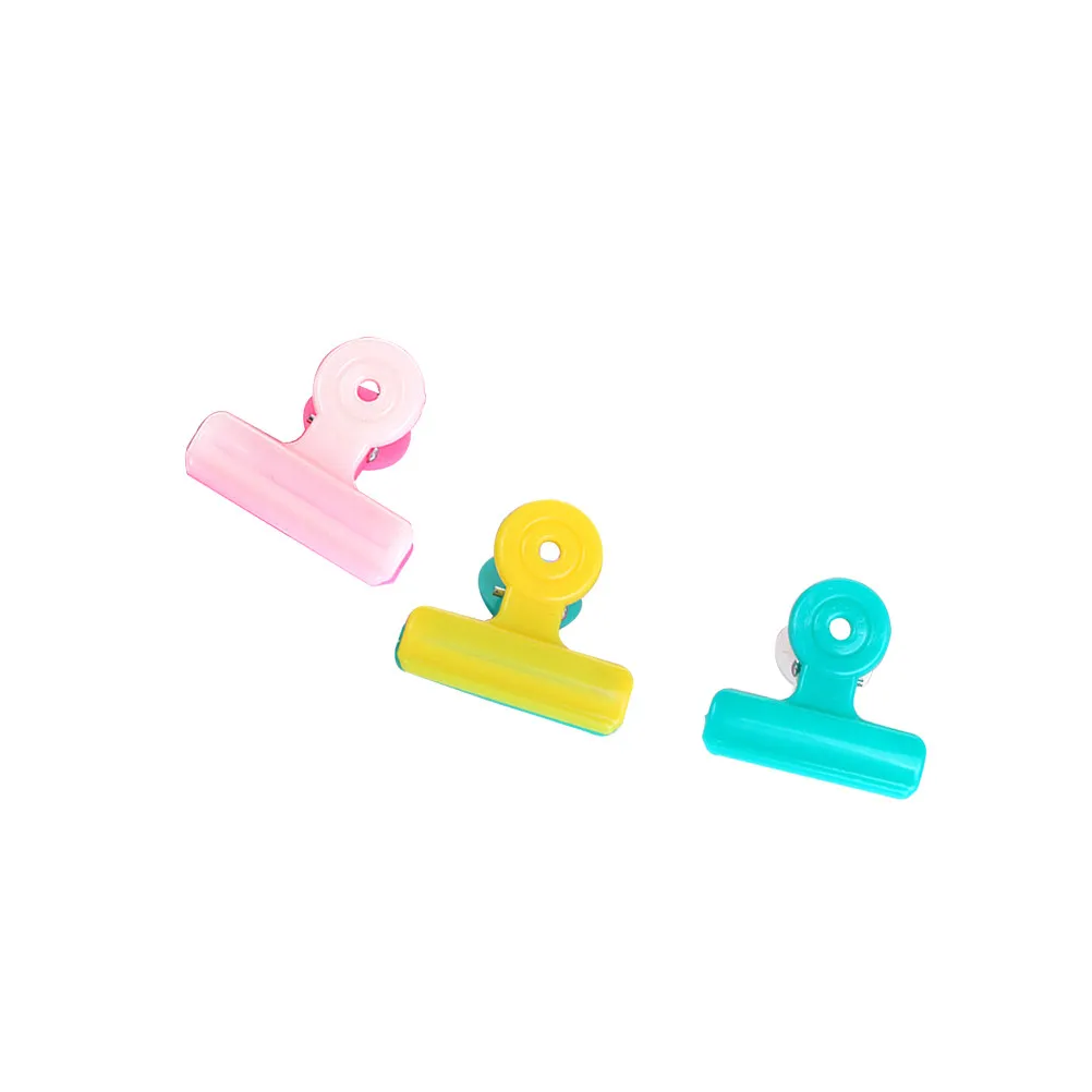 3Pcs Plastic Office Binder Clips Paper Document Organizer Double Color Creative Design for Photos Tickets Files
3Pcs Plastic Office Binder Clips Paper Document Organizer Double Color Creative Design for Photos Tickets Files