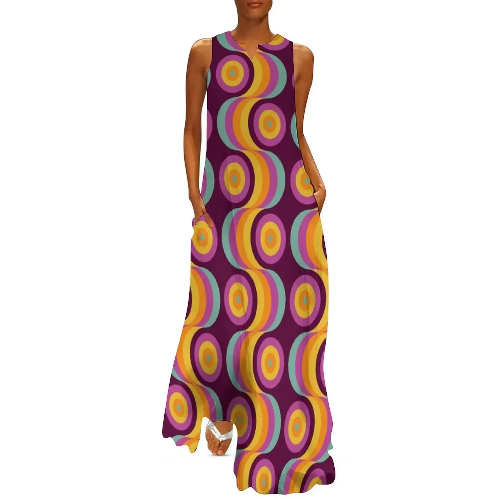 60s 70s Style Retro Vintage Mid-Century Modern Long Dress summer women's dress 2025 Cocktail of dresses Dress
60s 70s Style Retro Vintage Mid-Century Modern Long Dress summer women's dress 2025 Cocktail of dresses Dress