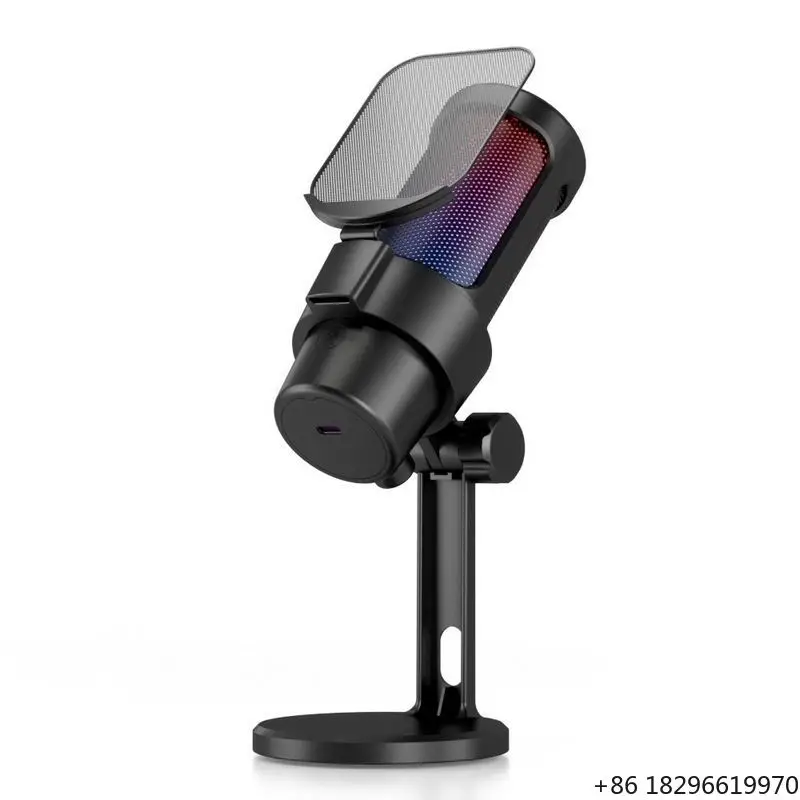 USB Gaming Microphone PC Mic Kit RGB Light Tripod Cardioid Pickup One-touch Mute Live Broadcast Recording Mic
USB Gaming Microphone PC Mic Kit RGB Light Tripod Cardioid Pickup One-touch Mute Live Broadcast Recording Mic