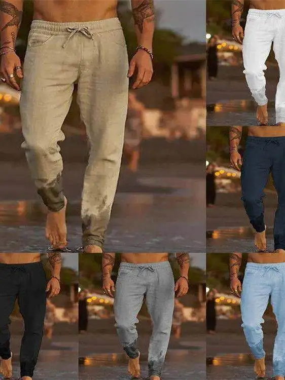 New Ice Silk Cool Feeling Men's Color Drawstring Elastic Waist Loose Casual Thin Breathable Beach Summer Thin Pants
New Ice Silk Cool Feeling Men's Color Drawstring Elastic Waist Loose Casual Thin Breathable Beach Summer Thin Pants